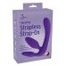 Фиолетовый безремневой вибрострапон Vibrating Strapless Strap-On