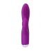 Фиолетовый вибратор с ресничками Anita - 18 см.