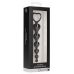 Черная анальная елочка Anal Heart Beads - 18,5 см.