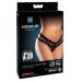 Черные трусики Crotchless Secret Gem S-M-L с анальной пробкой