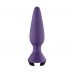 Фиолетовая анальная пробка с вибрацией Satisfyer Plug-ilicious 1 - 13,5 см.