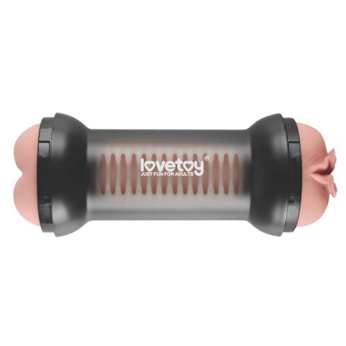 Телесный двусторонний мастурбатор Training Master Double Side Stroker Pussy and Anus