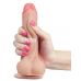 Телесный фаллоимитатор Sliding Skin Dual-Layered 7.0 - 17,5 см.