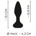 Черная анальная вибровтулка Remote Controlled Butt Plug - 15,1 см.