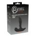 Черный вибромассажер простаты Remote Controlled Prostate Plug with 2 Functions - 13,6 см.
