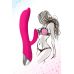 Розовый вибратор-кролик «Дрючка-Удовольствие» - 22 см.
