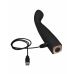Черный вибратор для G-стимуляции Vibrating Feel Me - 15 см.