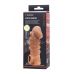 Телесная закрытая насадка с шишечками Cock Sleeve Size S - 13,8 см.