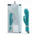 Бирюзовый вибратор-кролик Bwild Deluxe Bunny - 19,3 см.