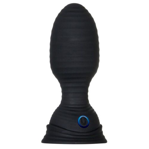 Черная анальная пробка с вибрацией и функцией расширения Shape Shifter - 11,7 см.