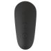 Черная анальная втулка с вибрацией и электростимуляцией Vibrating E-Stim Butt Plug - 9,2 см.