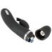Черный вибратор-кролик с электростимуляцией E-Stim Rabbit Vibrator - 19,3 см.