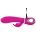 Лиловый вибратор-кролик Super Soft Silicone Rabbit Vibrator - 20,2 см.