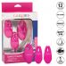 Розовые зажимы для сосков с дистанционным управлением Silicone Remote Nipple Clamps