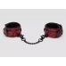 Красно-черные наручники Reversible Faux Leather Wrist Cuffs