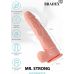 Телесный фаллоимитатор Mr. Strong - 19 см.