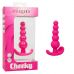 Розовая анальная елочка для ношения Cheeky X-5 Beads - 10,75 см.