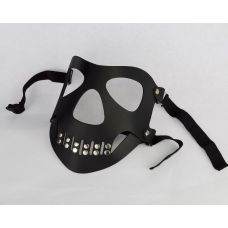 Черная маска  Череп  с пряжками