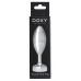 Серебристая анальная втулка Doxy Smooth Butt Plug - 10,5 см.