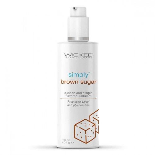 Гель-лубрикант на водной основе с ароматом коричневого сахара Wicked Simply Brown Sugar - 120 мл.