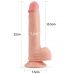 Телесный фаллоимитатор 8.5 Dual-Layered Silicone Nature Cock - 22 см.