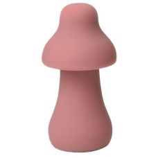 Розовый перезаряжаемый клиторальный стимулятор-грибочек Protruding Mushroom