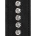Черная гладкая шлепалка Diamond Studded Paddle - 30,5 см.