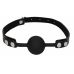 Черный кляп-шарик Silicone Ball Gag with Adjustable Bonded Leather Straps