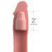 Телесная насадка-удлинитель 2 Inch Silicone X-tension - 20,3 см.