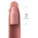 Телесная насадка-удлинитель 3 Inch Silicone Mega X-tension - 22,9 см.