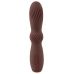 Коричневый вибратор Hazel 04 - 15 см.