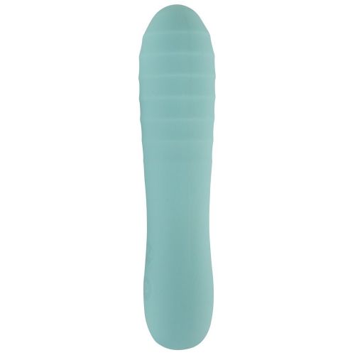 Аквамариновый мини-вибратор Straight Vibrator - 16,4 см.