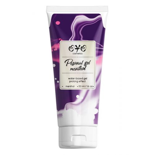 Интимная смазка на водной основе с пролонгирующим эффектом OYO Personal Gel Menthol - 50 мл. FFF