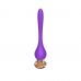 Фиолетовый вибромассажер Nipple Vibrator - 14,5 см.