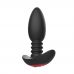 Черная анальная вибропробка Anal Vibrator с пультом ДУ - 13,5 см.