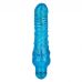 Синий вибратор-реалистик Sparkle Glitter Jack - 18,25 см.
