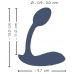 Темно-синий вибростимулятор в трусики RC Bendable Panty Vibrator