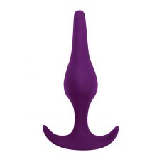 Фиолетовая анальная пробка Smooth - 12,5 см.
