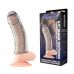 Текстурированная насадка на пенис Clear Textured Penis Enhancing Sleeve Extension - 16,5 см.