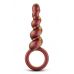 Коричневый анальный стимулятор Spiral Loop Copper Anal Plug - 13,3 см.