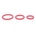 Набор из 3 красных эрекционных колец «Оки-Чпоки»