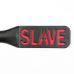 Черная гладкая шлепалка SLAVE - 38 см.