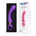 Фиолетовый изогнутый вибромассажер Moon Vibrator - 21,1 см.