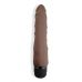 Коричневый вибромассажер 7  Realistic Vibrator - 20 см.