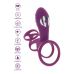 Фиолетовая эрекционная вибронасадка Halo Halo C-Ring Sleeve