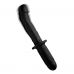 Черный вибратор The Large Realistic 10X Silicone Vibrator with Handle - 30,5 см.