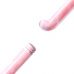 Розовый компактный вибратор из стекла Magic Cane - 12 см.