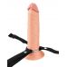 Полый страпон на ремнях 8’’ Hollow Silicone Strap-on