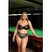 Черно-серебристый пояс-юбочка plus size Efra