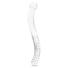 Стеклянный фаллоимитатор 11’’ Glass Pelvic Wand Double Ended - 28 см.